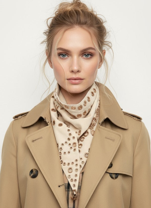 Rose Dune Velour Scarf