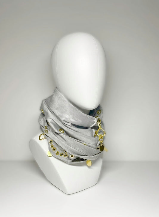 Golden Ash Velour Scarf
