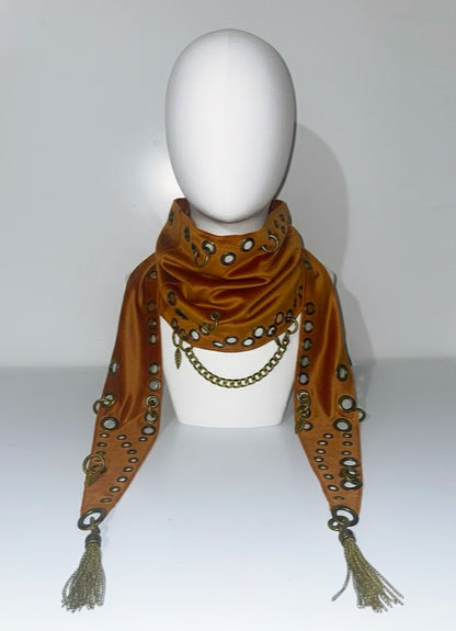 Hindi Sunset Velour Scarf