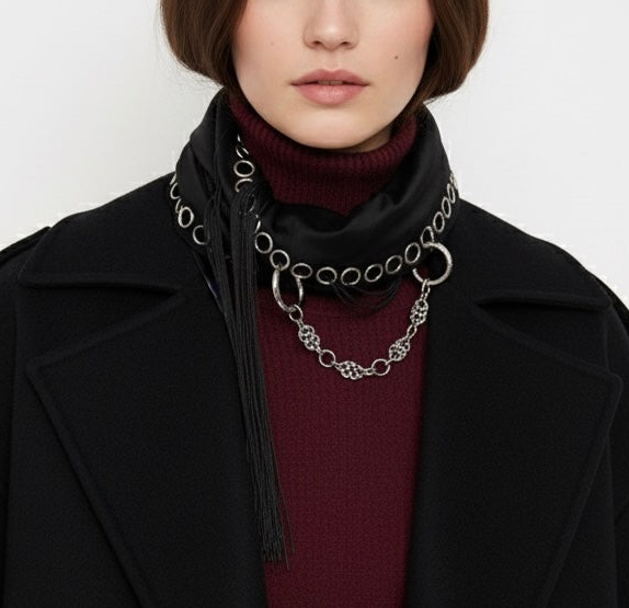 Hedi Venox Cotton Velvet Scarf