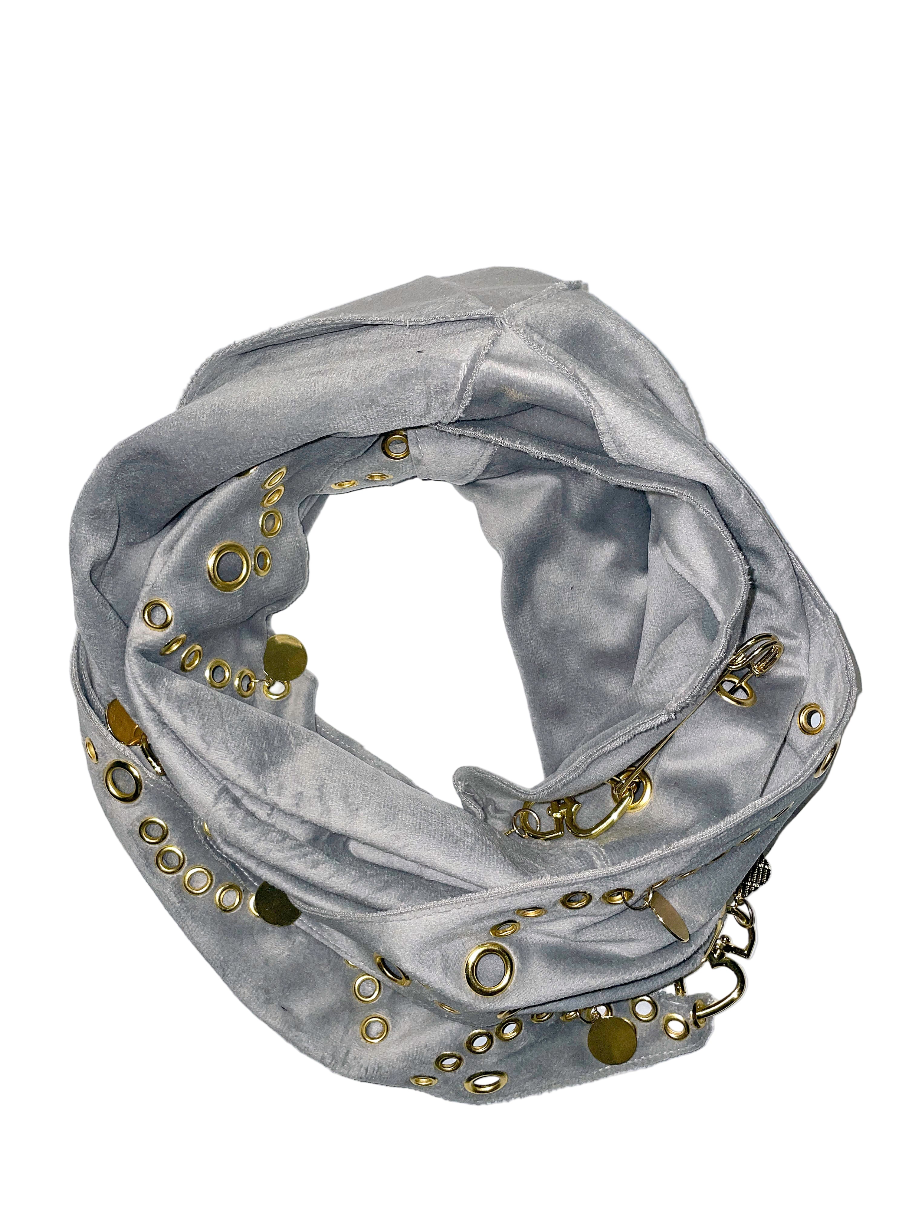 Golden Ash Cotton Velvet Scarf
