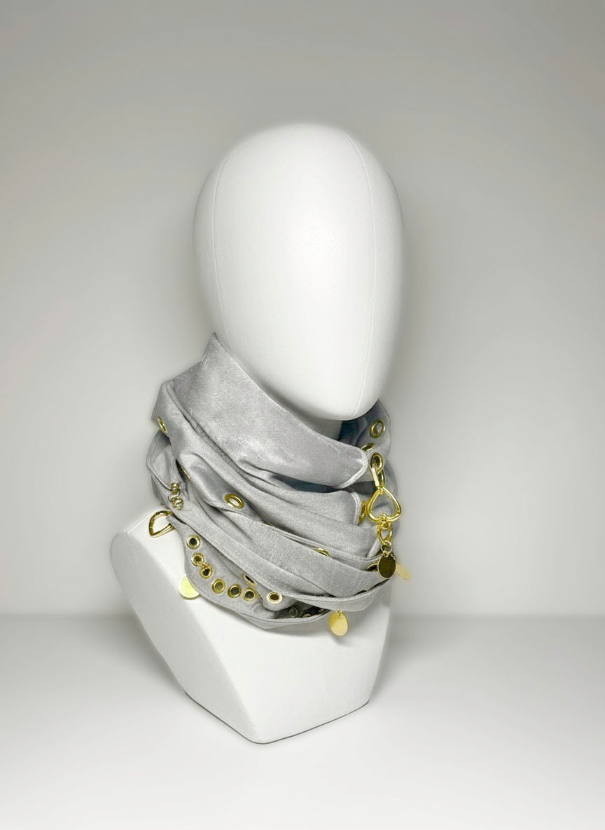 Golden Ash Velour Scarf