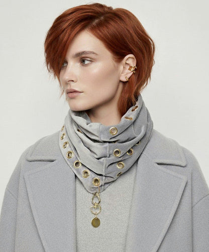 Golden Ash Velour Scarf